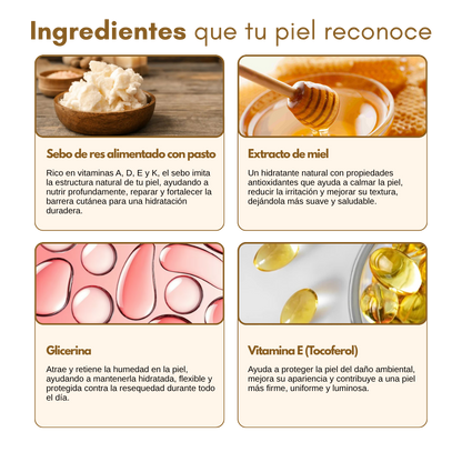 Bálsamo Anti-Edad de Sebo y Miel